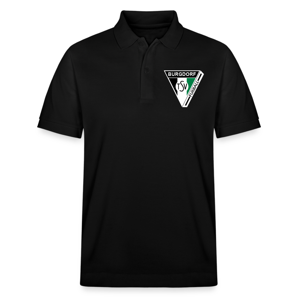 TSV Burgdorf Bio-Poloshirt Logo Flexdruck - Schwarz