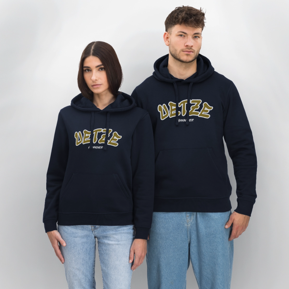 Uetze Hannover Gold Unisex Bio-Hoodie Flex - French Navy