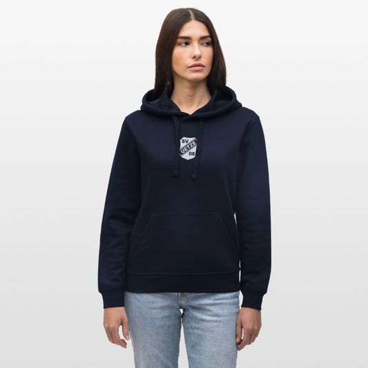 SV Uetze Logo white Unisex Bio-Hoodie flex - French Navy