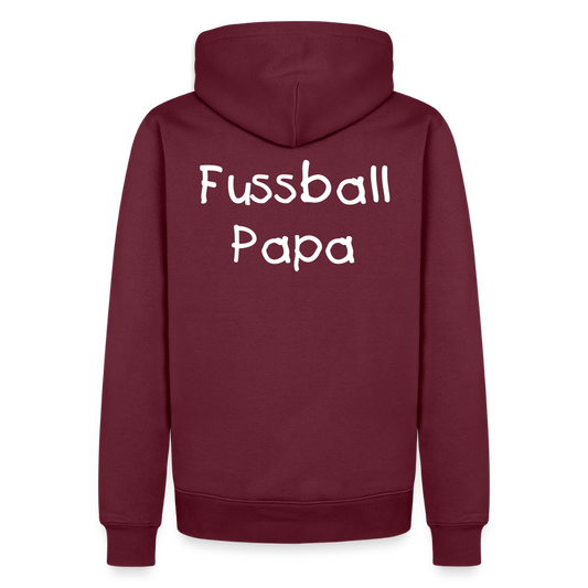Fussball Papa - Wir sind ein TEAM Fulde Unisex Hoodie - Burgunderrot