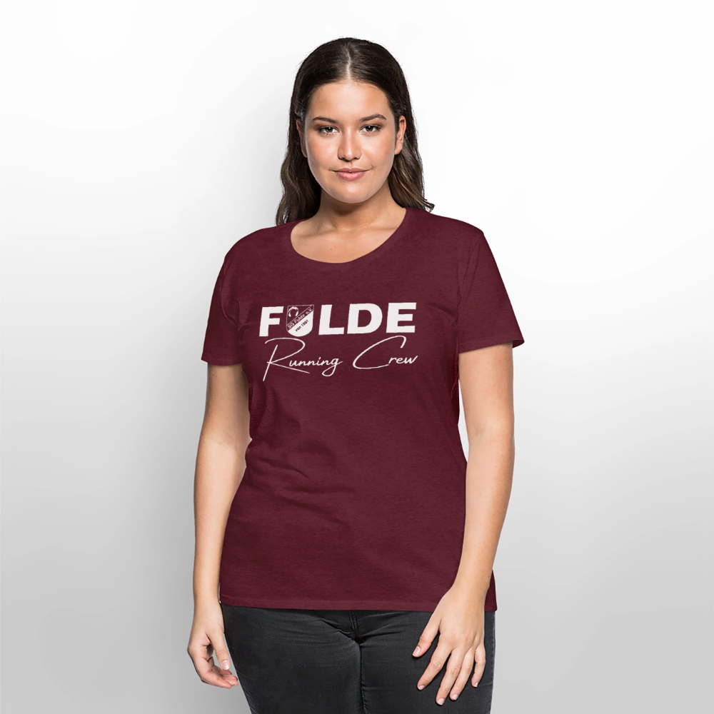 Fulde Running Crew 2.0 Frauen T-Shirt flex - Burgunderrot
