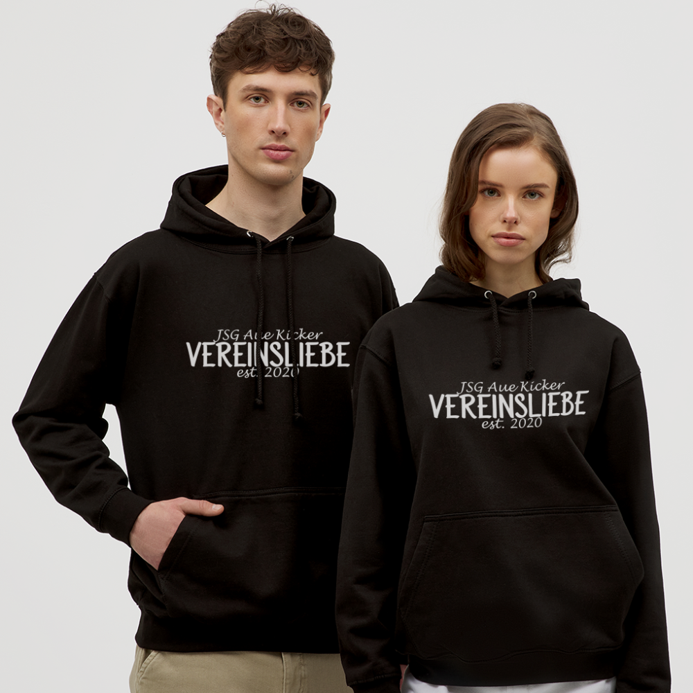 JSG Aue Kicker Vereinsliebe Unisex Hoodie flex - Schwarz