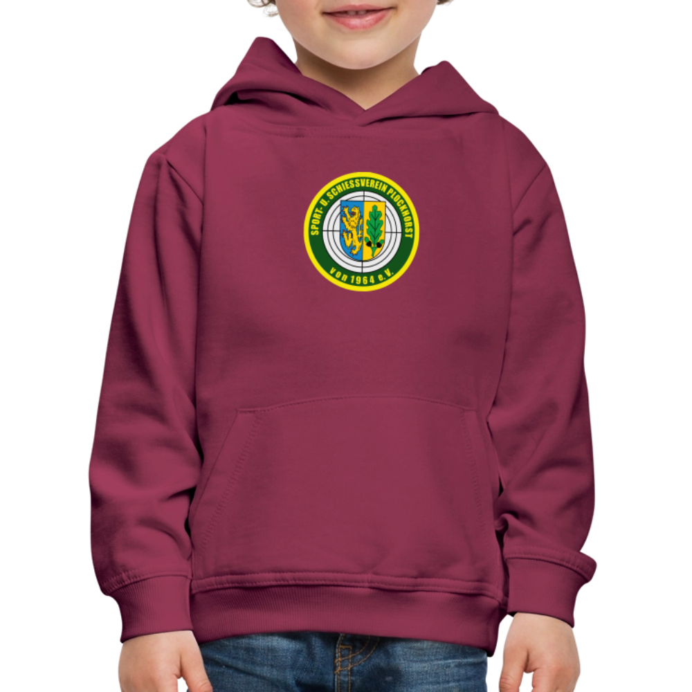 SSV Plockhorst Logo Kinder Premium Hoodie - Bordeaux