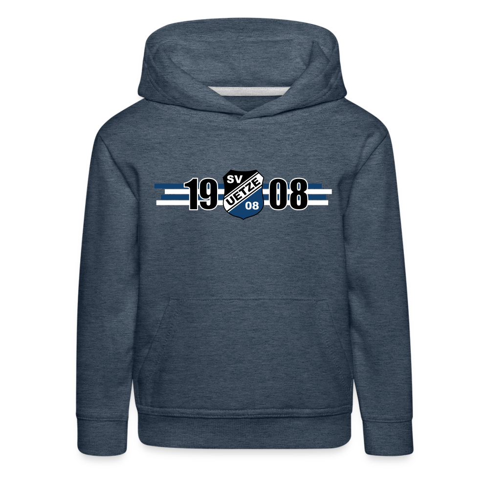 SV Uetze 08 Kinder Premium Hoodie 1908 - Jeansblau