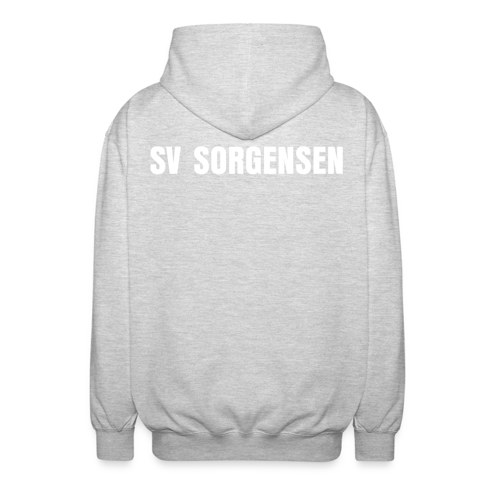 SV Sorgensen Unisex Kapuzenjacke Logo flex - Hellgrau meliert