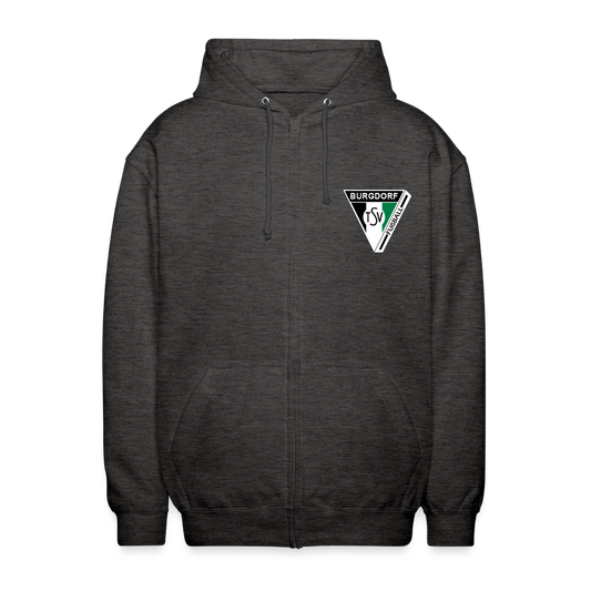TSV Burgdorf Unisex Kapuzenjacke Logo Flexdruck - Anthrazit