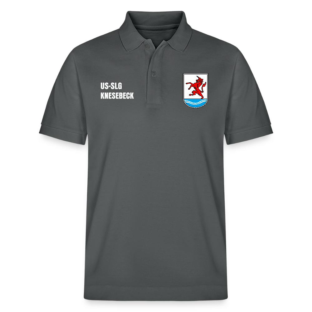 US-SLG Knesebeck Unisex Bio-Poloshirt - Anthrazit