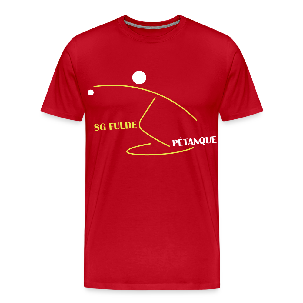 SG Fulde Petanque Männer Premium T-Shirt flex - Rot
