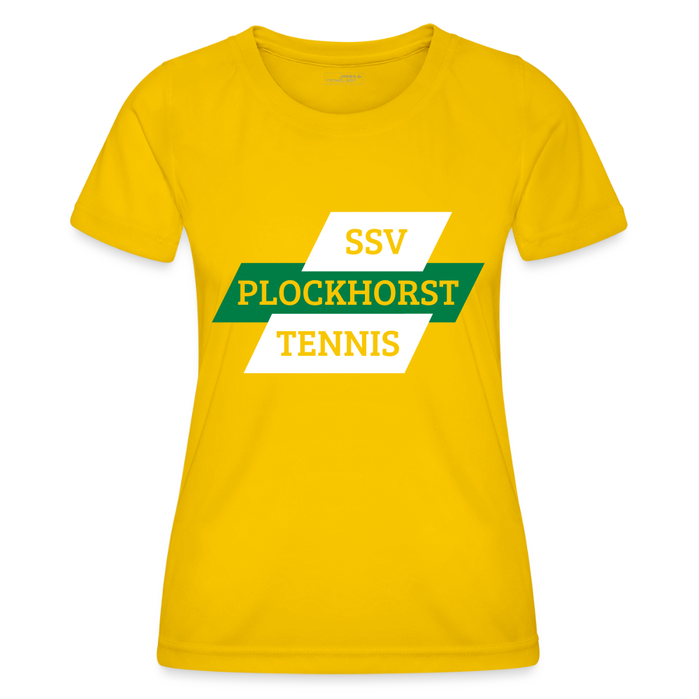 Frauen Funktions-T-Shirt SSV Plockhorst Tennis - Eigelb