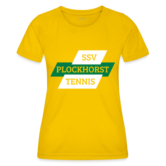 Frauen Funktions-T-Shirt SSV Plockhorst Tennis - Eigelb