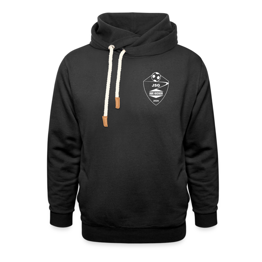 JSG Aue Kicker Unisex Schalkragen Hoodie - Schwarz