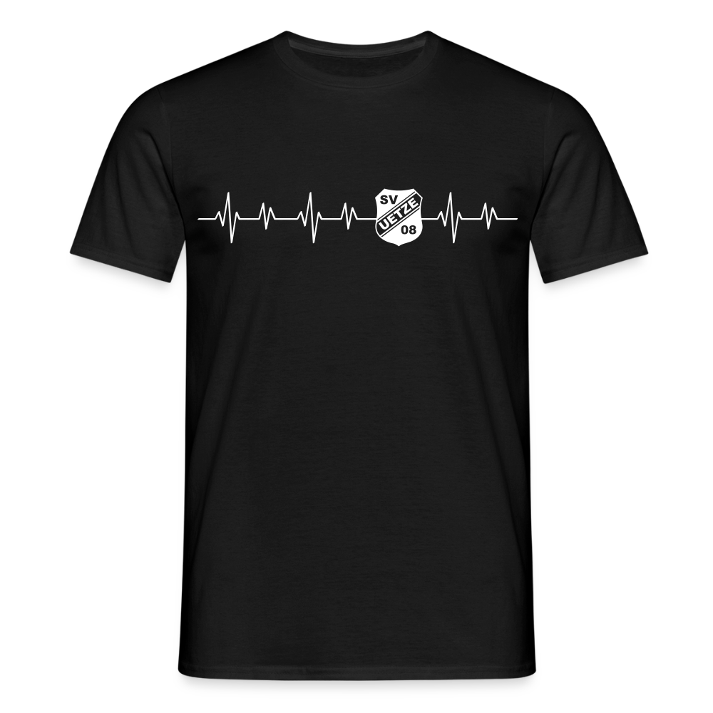 SV Uetze 09 Premium T-Shirt heartbeat - Schwarz
