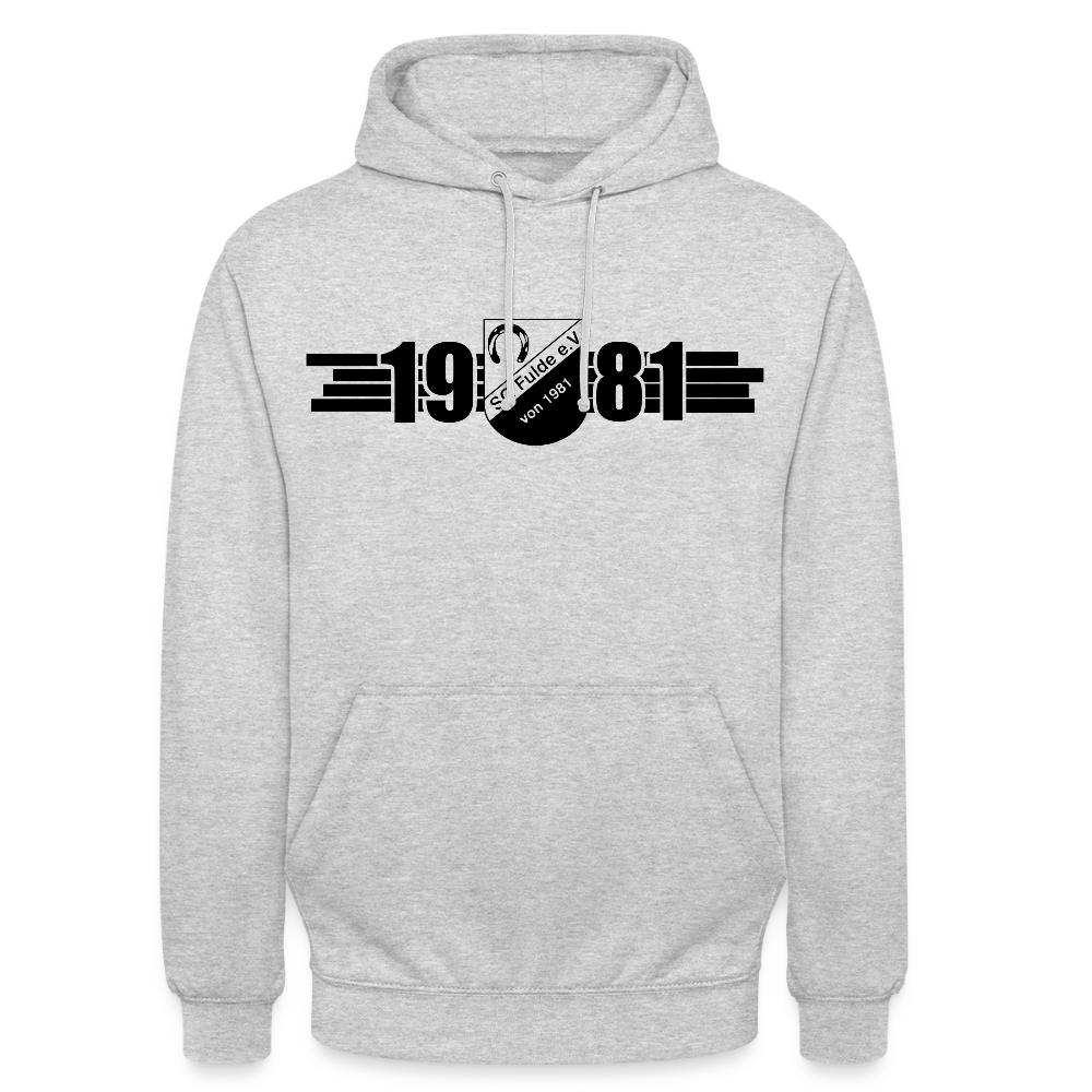SG Fulde 1981 black clean Unisex Hoodie - Hellgrau meliert