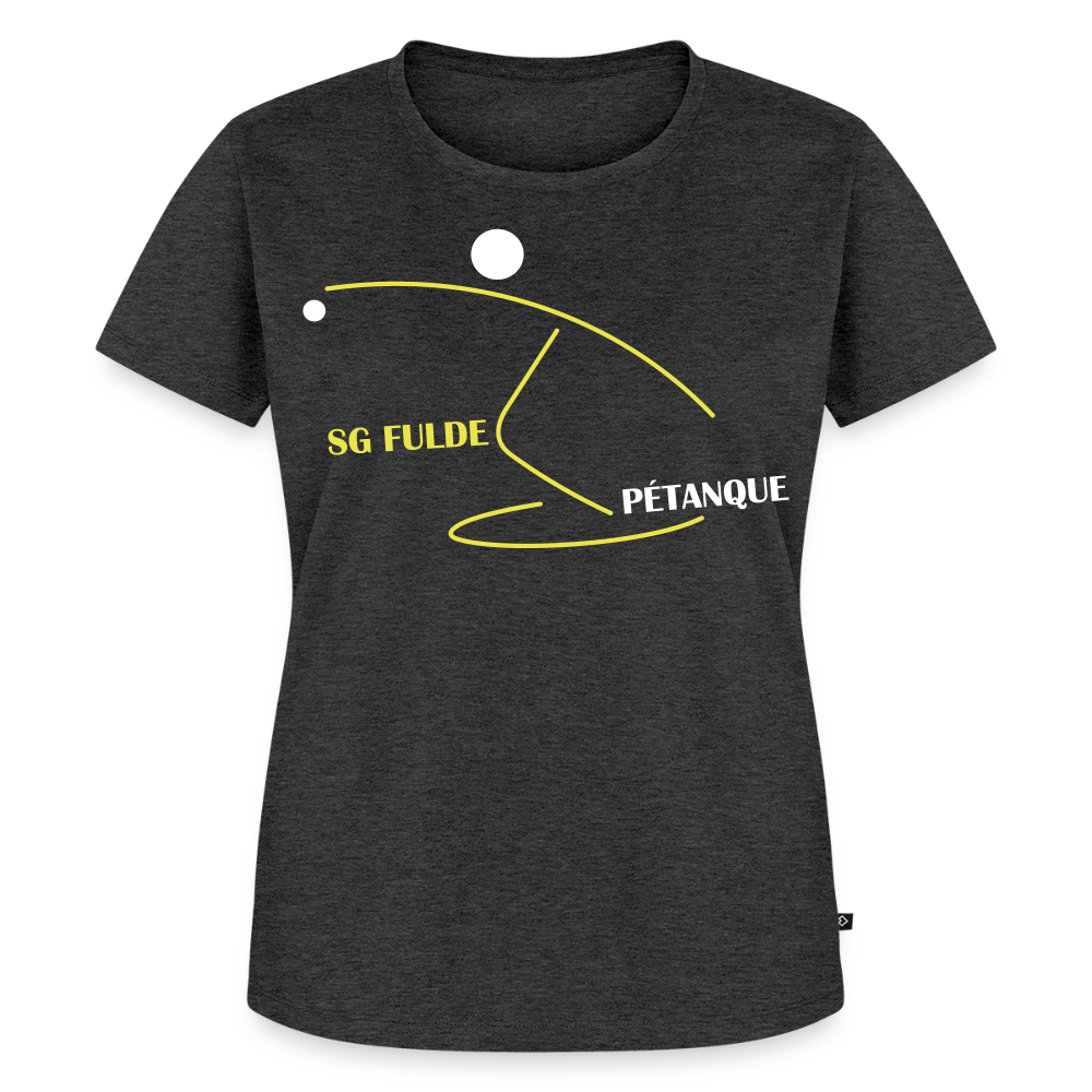 SG Fulde Petanque Frauen Premium T-Shirt flex - Anthrazit meliert