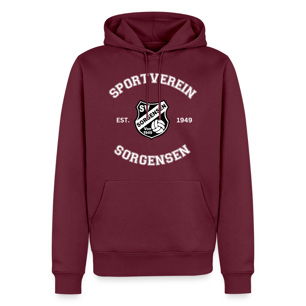SV Sorgensen unisex Collage Hoodie flex - Burgunderrot