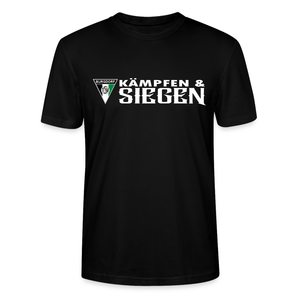 TSV Burgdorf Kämpfen & Siegen Unisex Bio T-Shirt - Schwarz