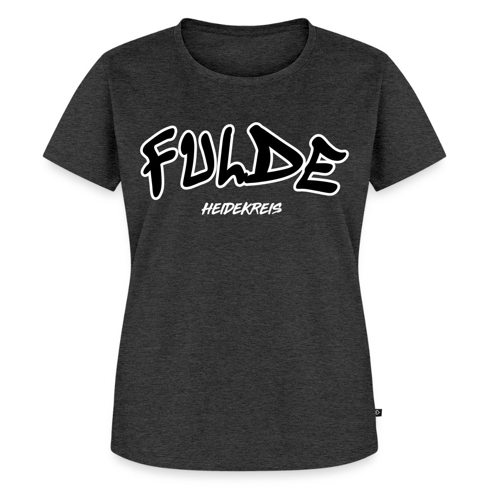 Fulde Heidekreis Frauen Premium T-Shirt flex - Anthrazit meliert