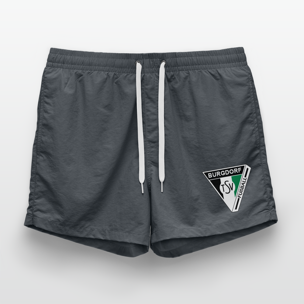 TSV Burgdorf Badeshorts Logo Flexdruck - Anthrazit