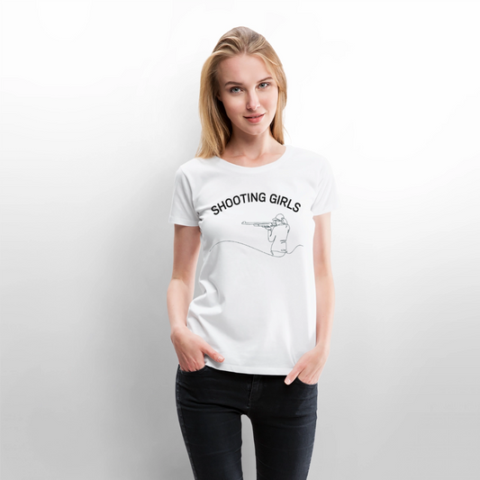 Schützenverein Uetze Frauen Premium T-Shirt Shooting Girls - Weiß