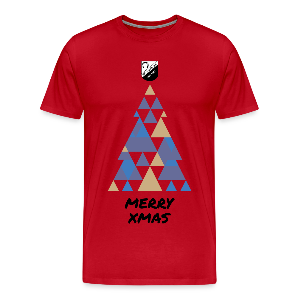 Merry XMAS unisex Premium T-Shirt - Rot