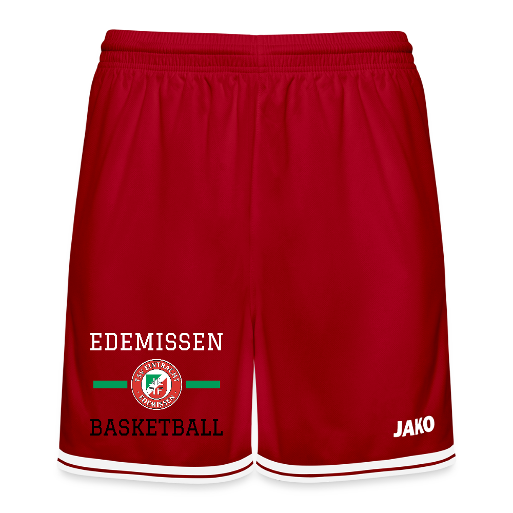 Edemissen Basketball JAKO Sporthose Manchester 2.0 rot - Rot/Weiß