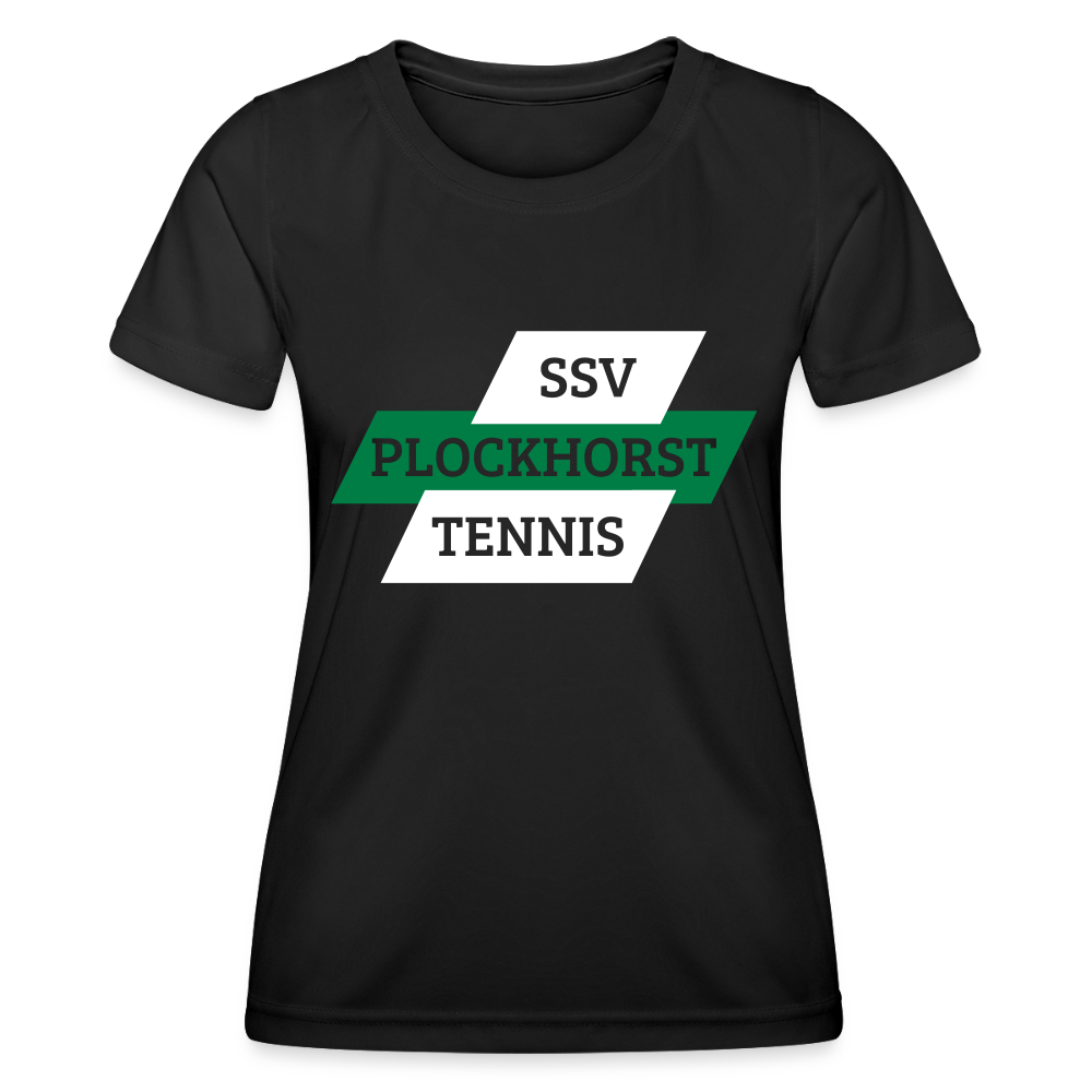 Frauen Funktions-T-Shirt SSV Plockhorst Tennis - Schwarz