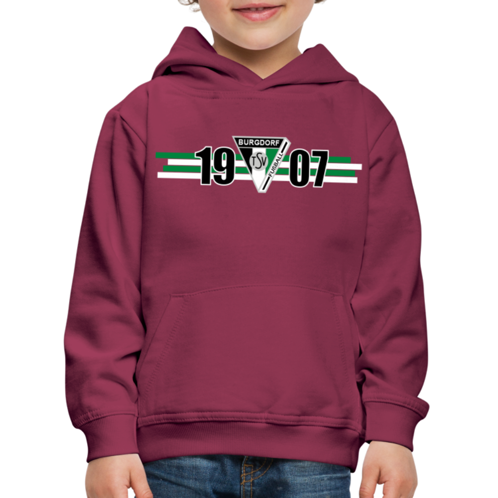 TSV Burgdorf Kinder Premium Hoodie 1907 - Bordeaux