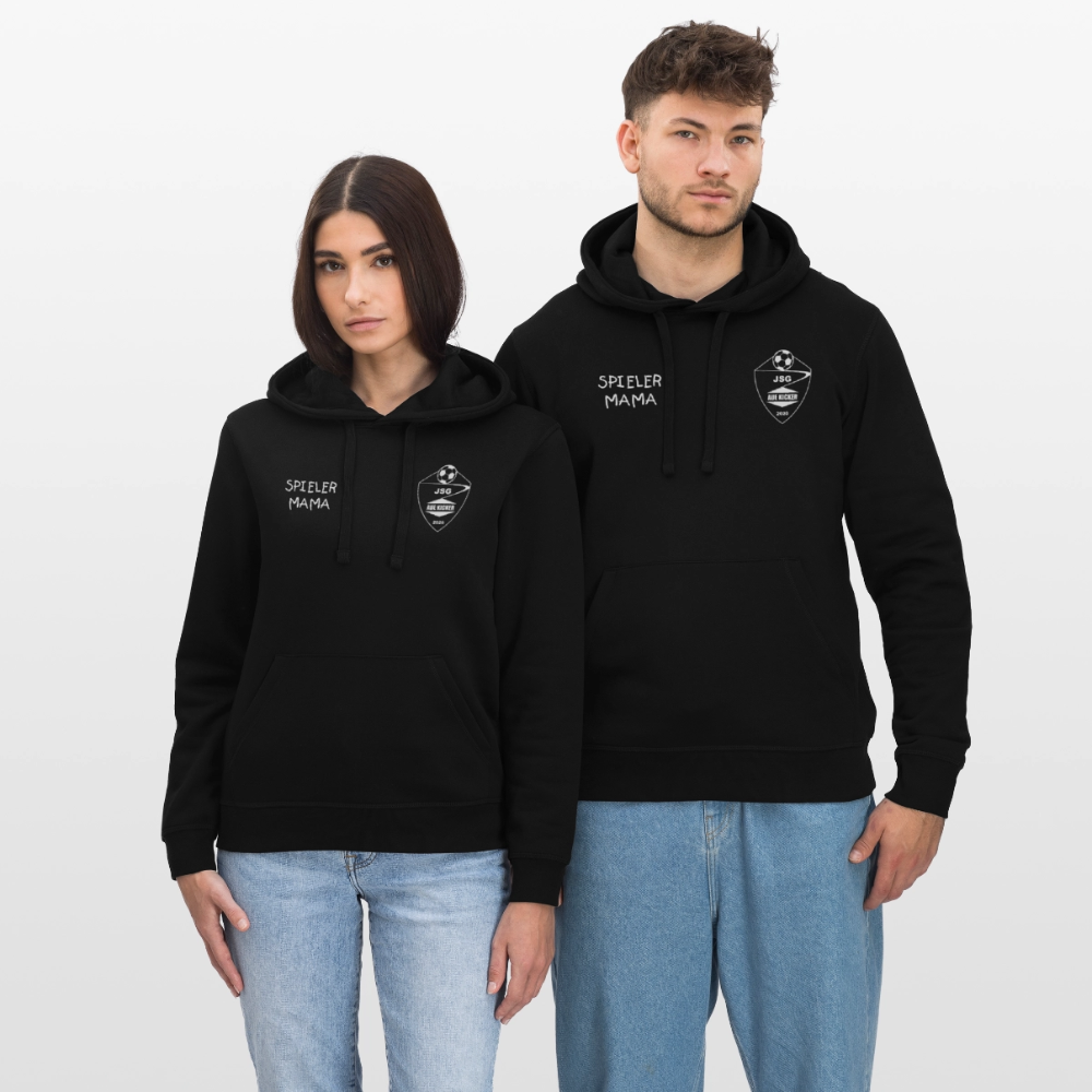 JSG Aue Kicker Spieler Mama Unisex Bio-Hoodie - Schwarz