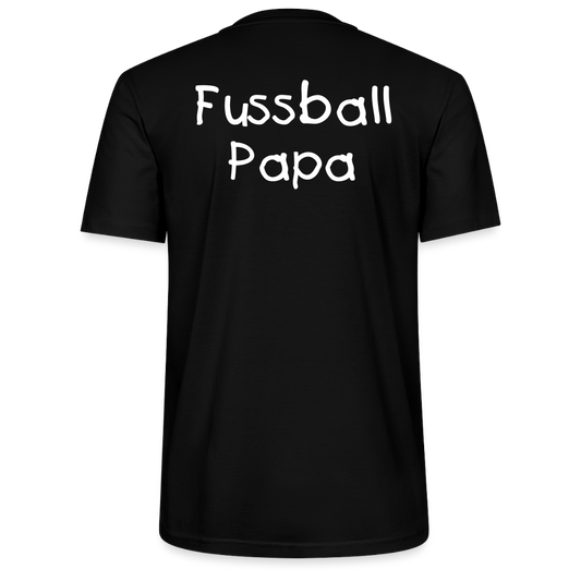 Fussball Papa - Wir sind ein TEAM Fulde Unisex Bio-T-Shirt - Schwarz