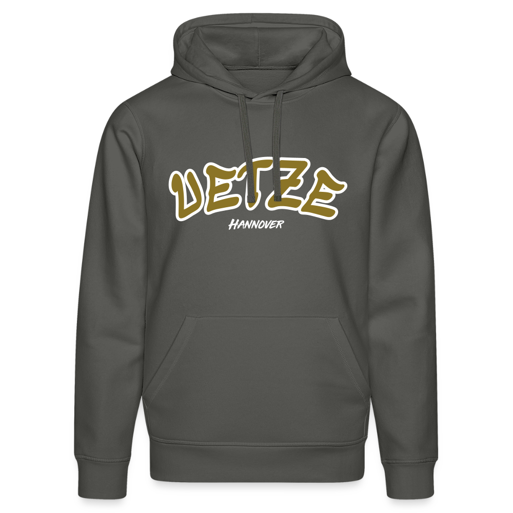 Uetze Hannover Gold Unisex Bio-Hoodie Flex - Anthrazit