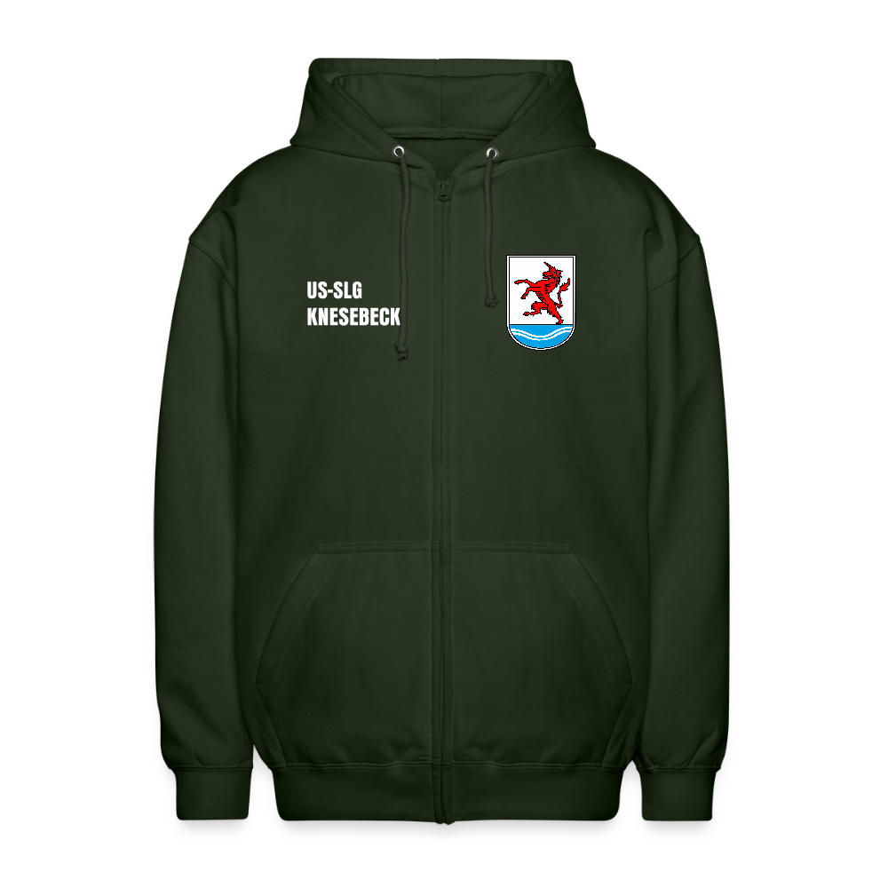US-SLG Knesebeck Unisex Kapuzenjacke - Forstgrün