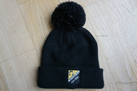 SG Fulde Junior Bio Baumwoll Bommel-Beanie mit gesticktem Logo