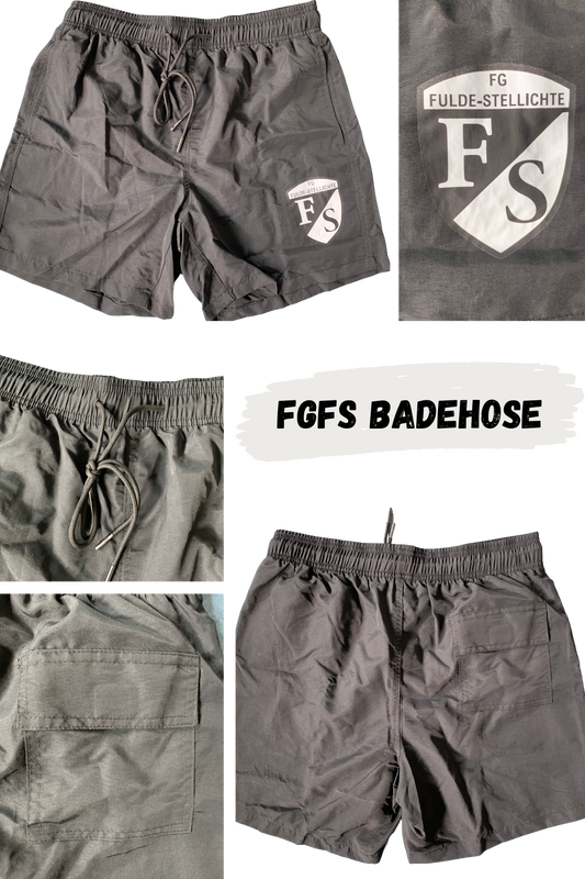 FG Fulde-Stellichte Badehose schwarz mit Logo Größe M