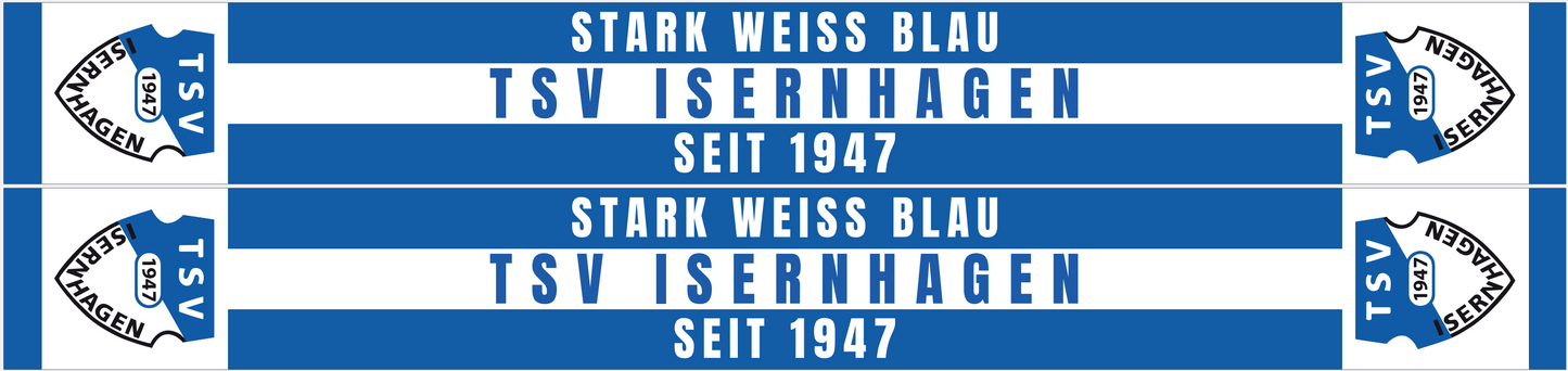 TSV Isernhagen Fanschal - Stark weiss blau Edition