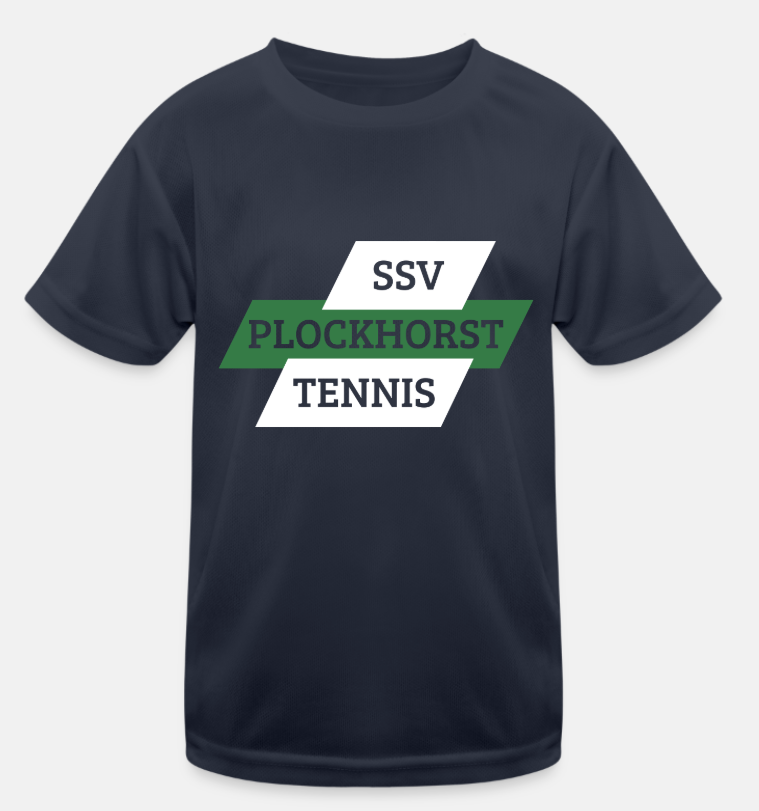 Kinder Funktions-T-Shirt Plockhorst Tennis (Personalisierbar)