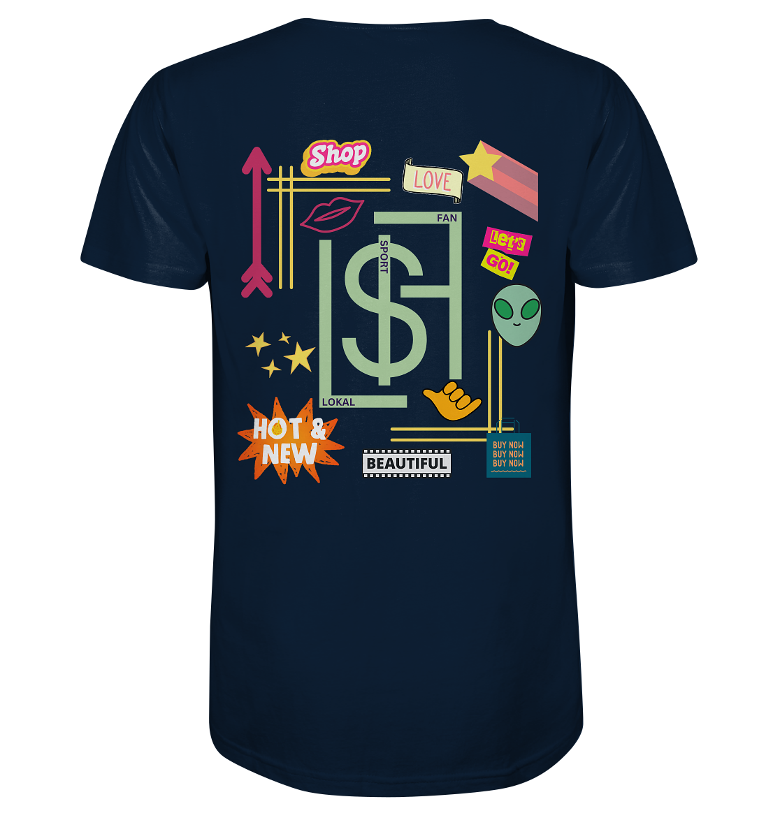 Lokalsportfan Sticker Bio Shirt