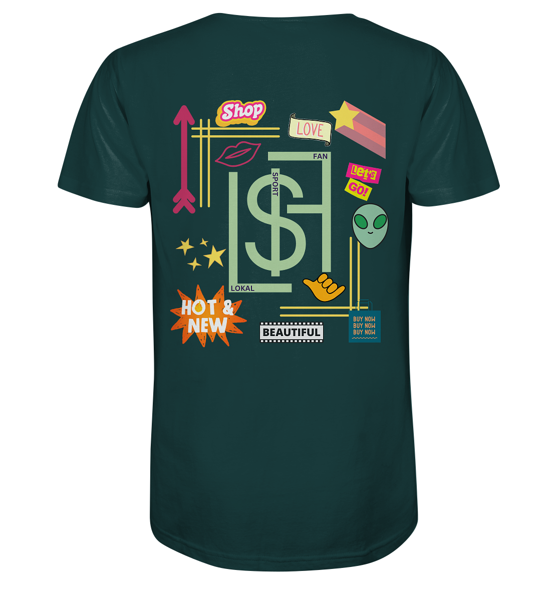 Lokalsportfan Sticker Bio Shirt