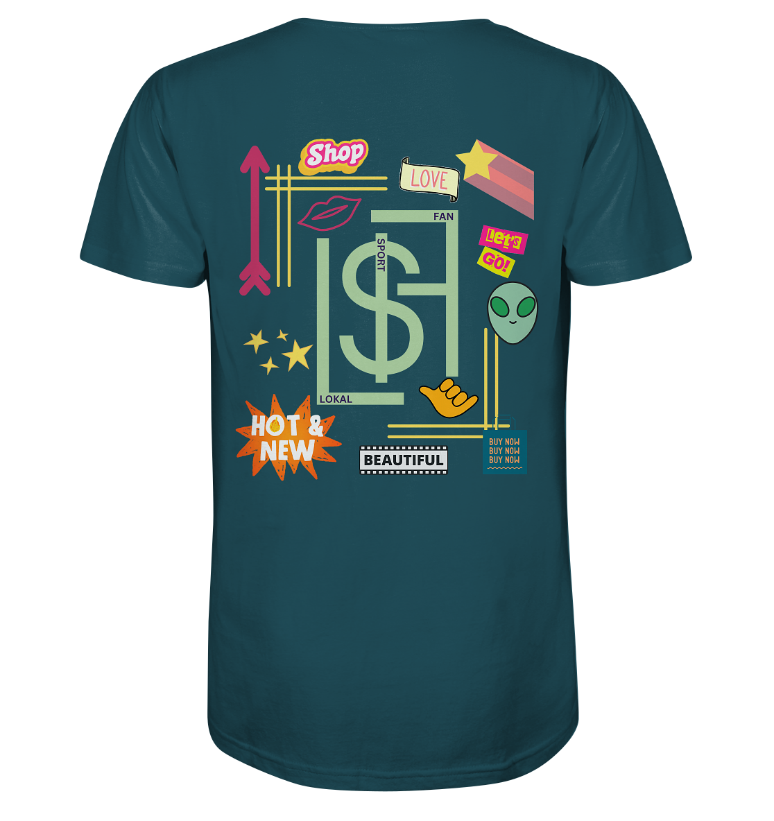 Lokalsportfan Sticker Bio Shirt