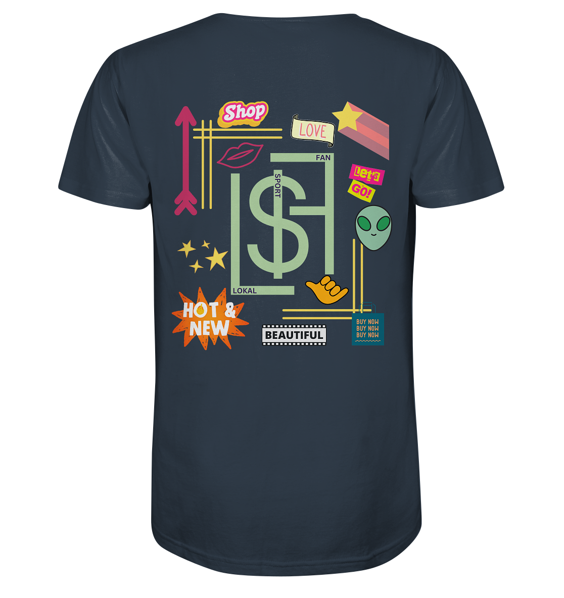 Lokalsportfan Sticker Bio Shirt