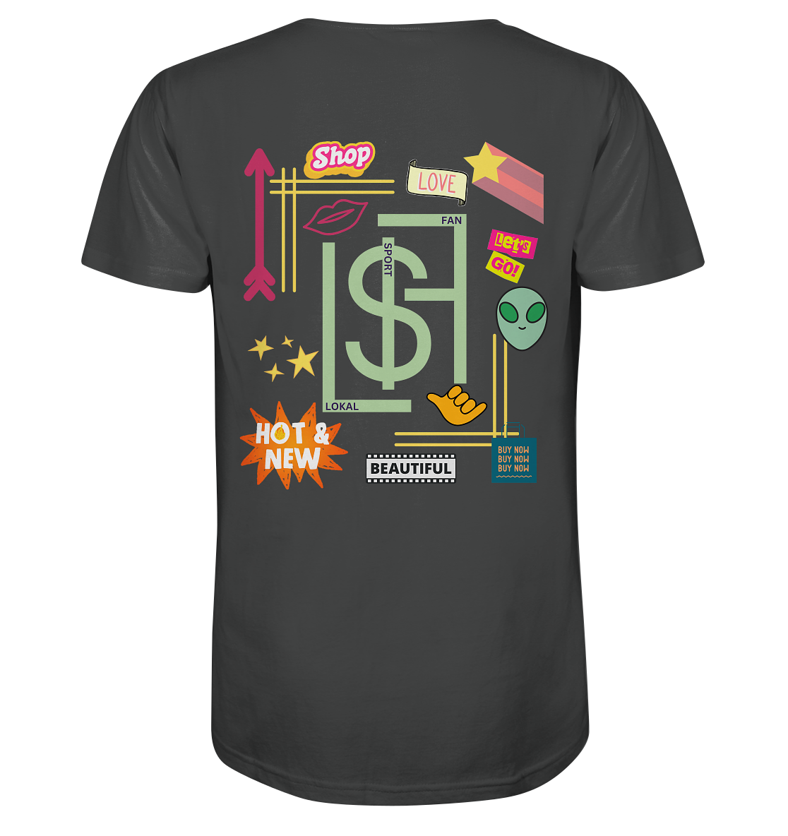 Lokalsportfan Sticker Bio Shirt
