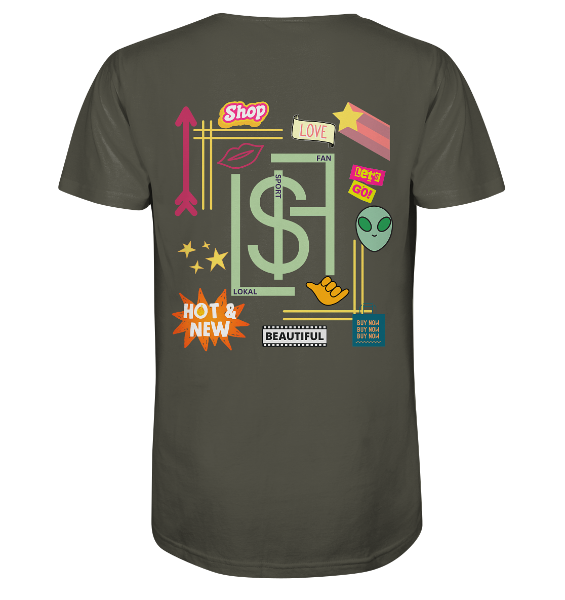 Lokalsportfan Sticker Bio Shirt
