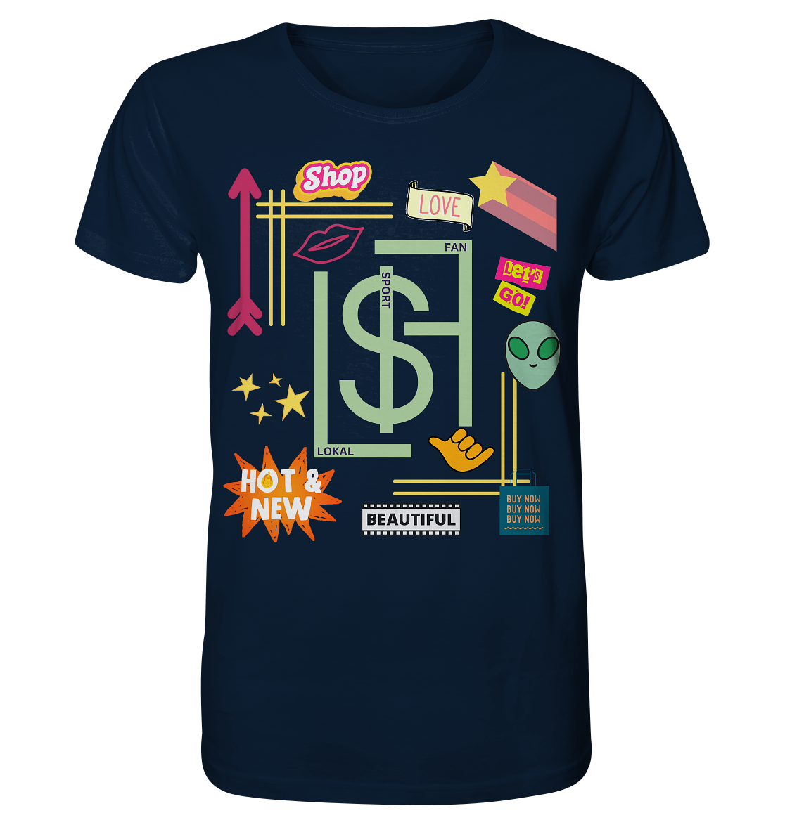 Lokalsportfan Sticker Bio Shirt