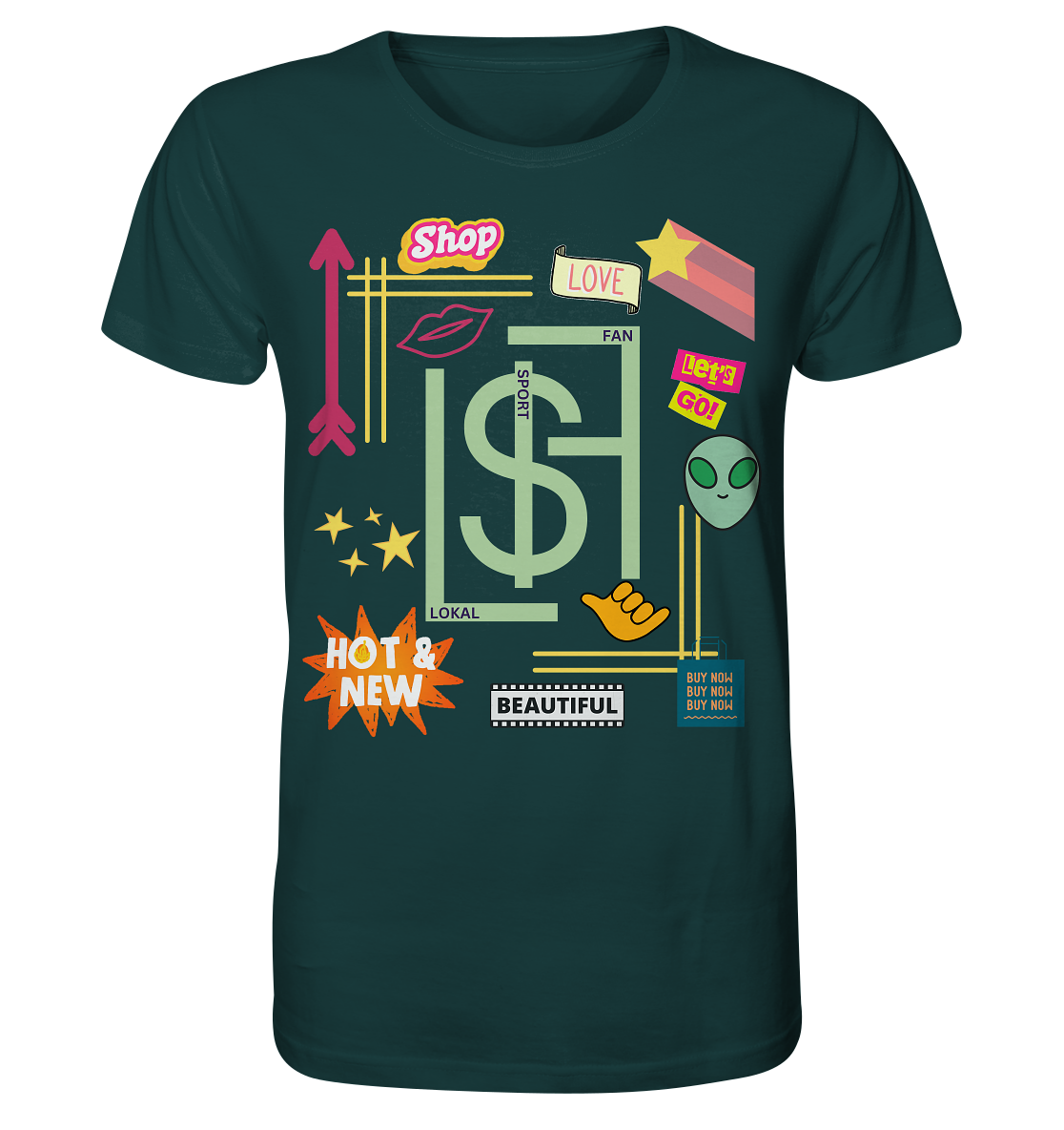 Lokalsportfan Sticker Bio Shirt