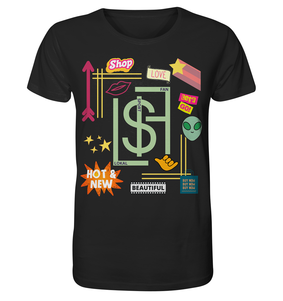Lokalsportfan Sticker Bio Shirt