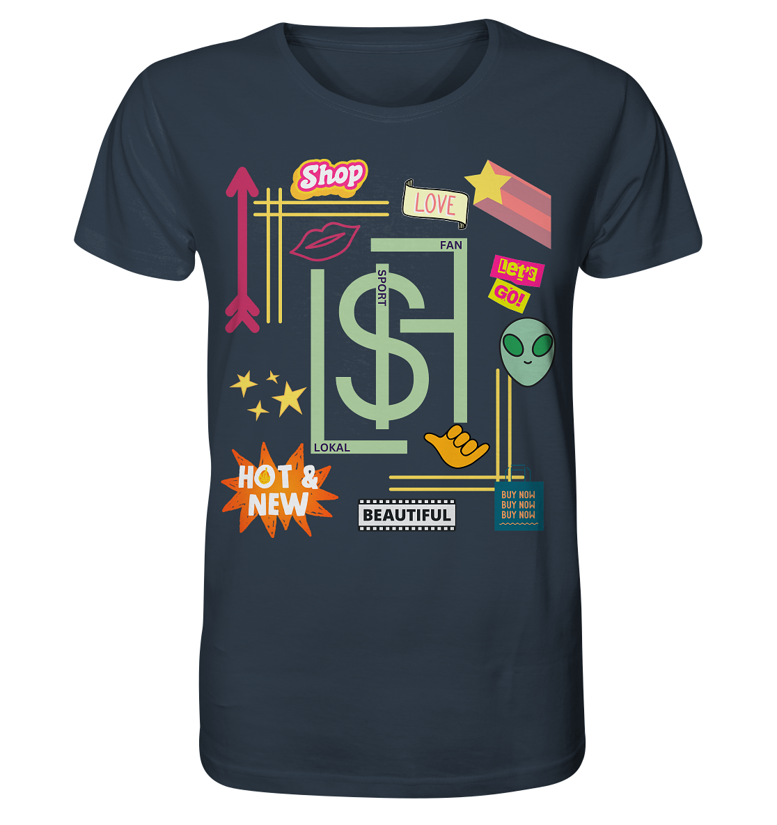Lokalsportfan Sticker Bio Shirt