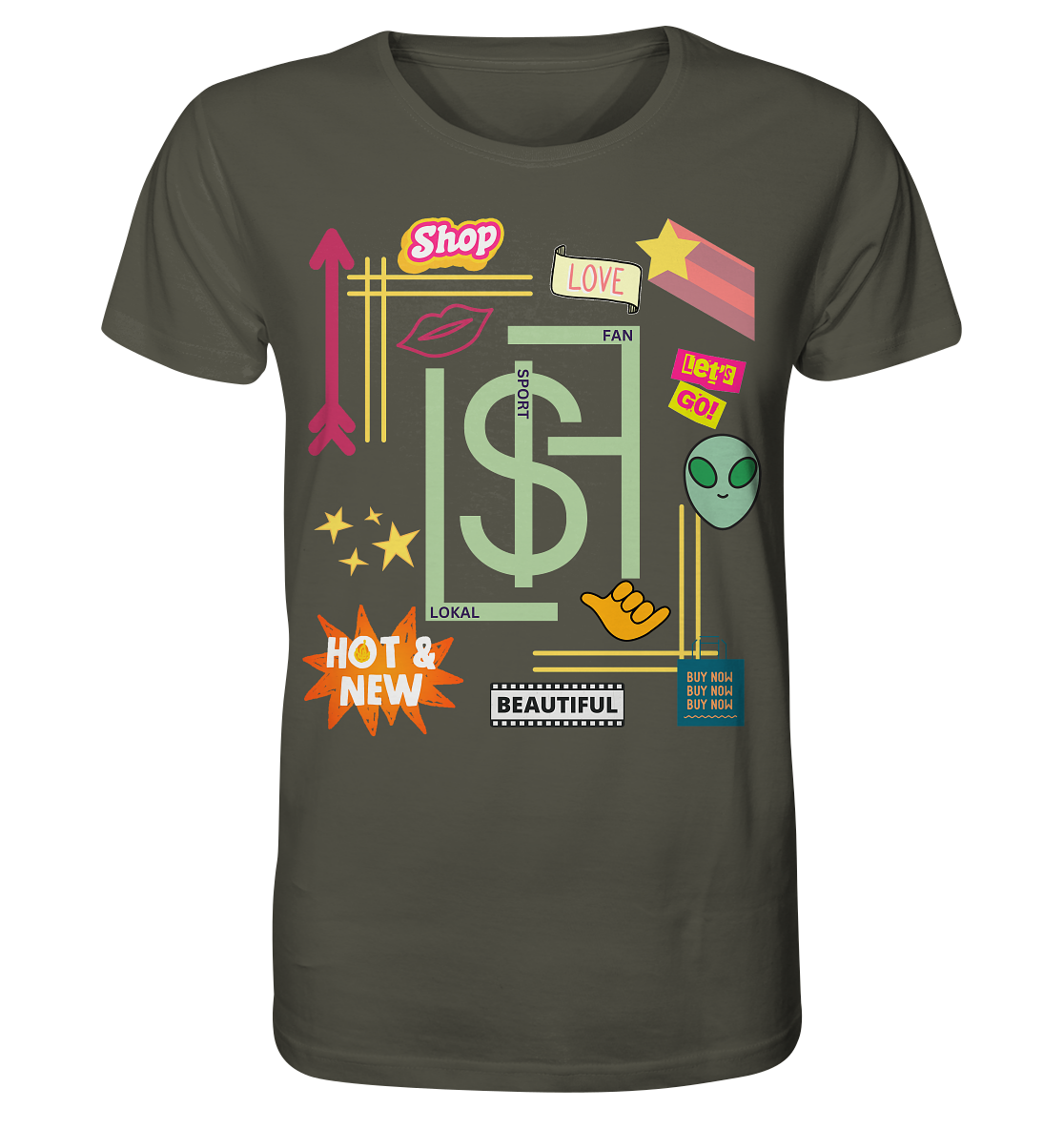 Lokalsportfan Sticker Bio Shirt