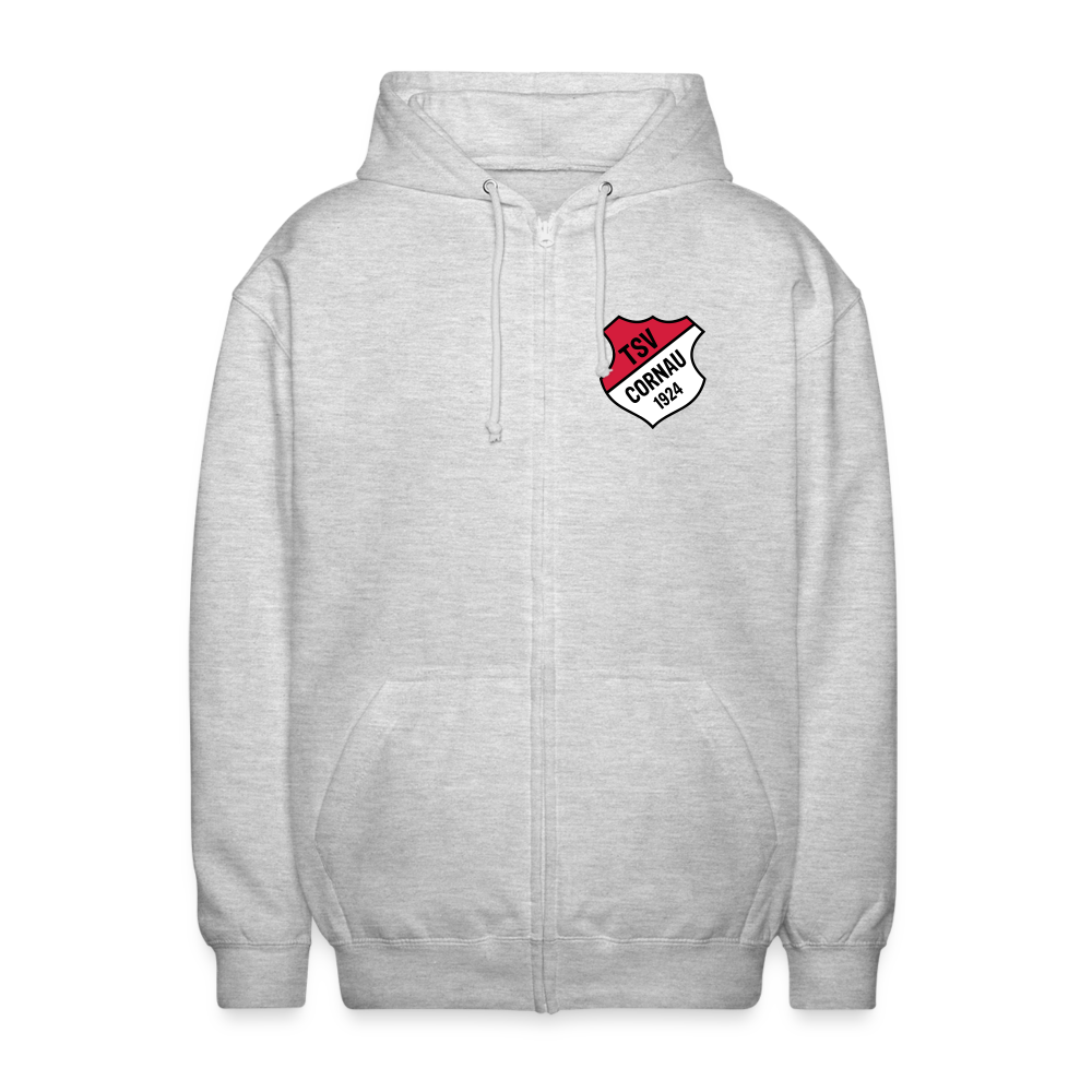 TSV Cornau Kapuzenjacke Logo flex - Hellgrau meliert