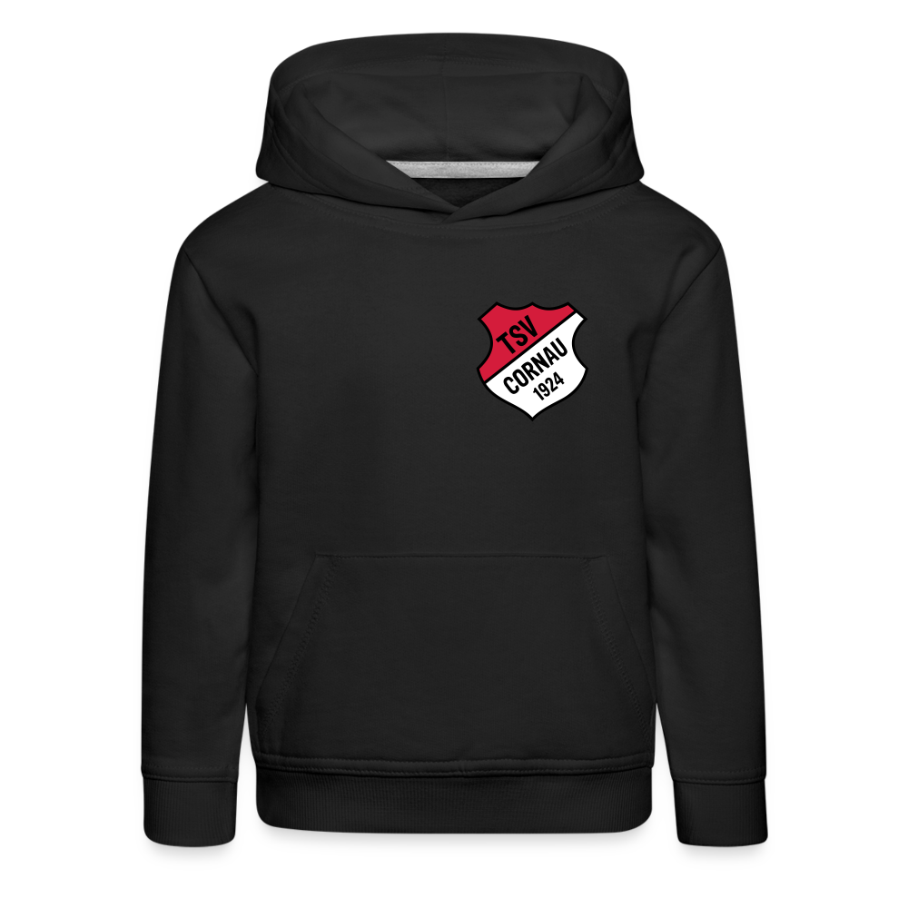 TSV Cornau Kinder Premium Hoodie Logo flex - Schwarz