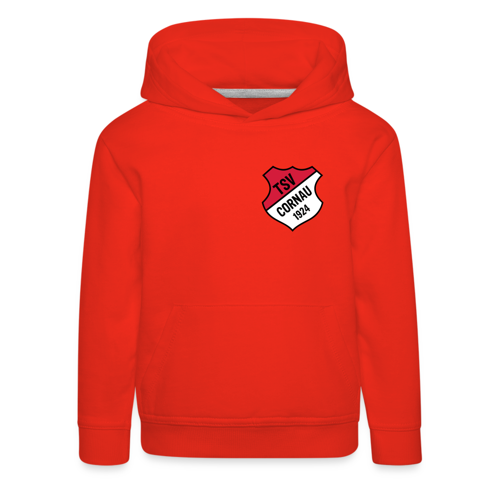 TSV Cornau Kinder Premium Hoodie Logo flex - Rot