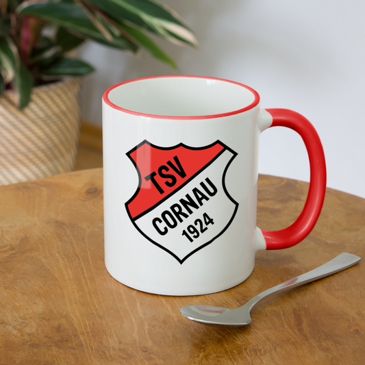 TSV Cornau Tasse zweifarbig - Weiß/Rot